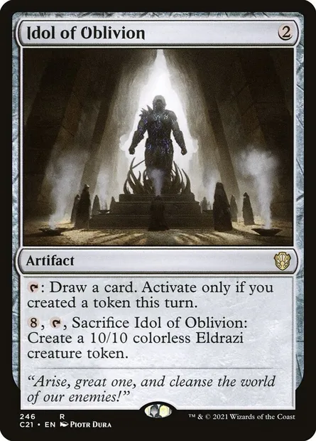 Idol of Oblivion, Magic card C21 246 — Commander 2021 set