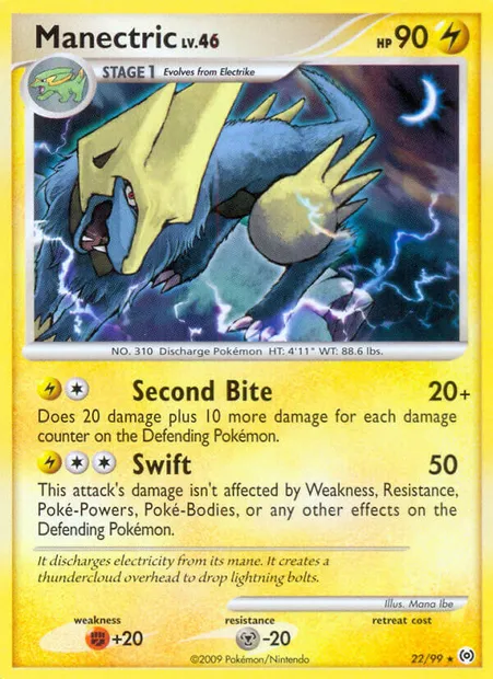 Manectric, Pokémon card AR 22 — Arceus set