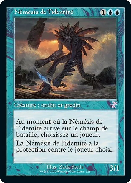 Némésis de l'identité, carte Magic TSR 321 — extension Spirale Temporelle Remastered