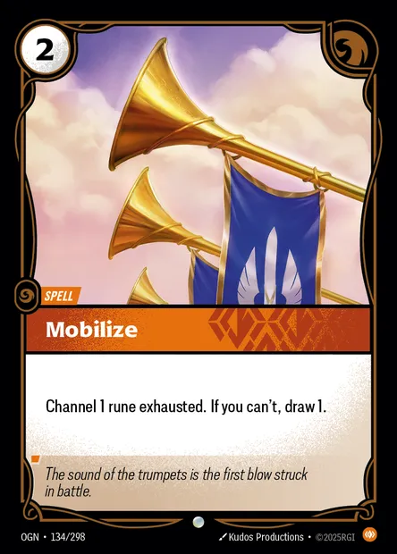 Mobilize, carte Riftbound OGN 134 — extension Origins