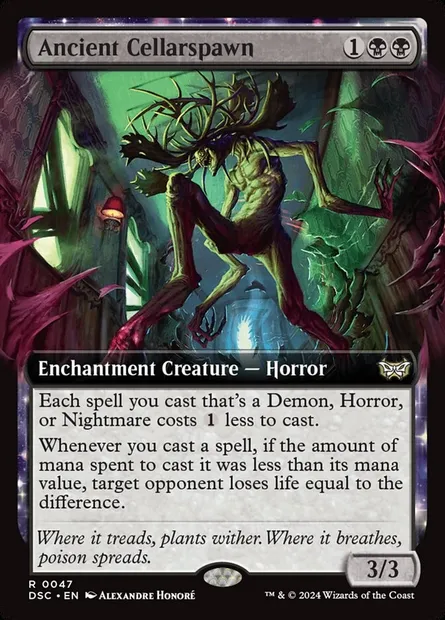 Ancient Cellarspawn, Magic card DSC 47 — Duskmourn: House of Horror Commander set