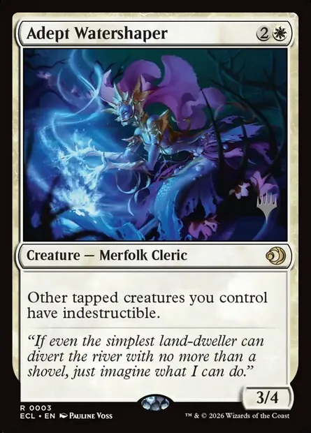Adept Watershaper, Magic card PECL 3p — Lorwyn Eclipsed Promos set