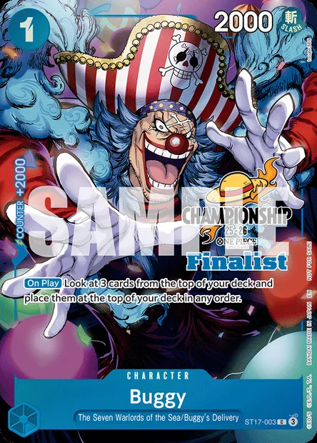 Buggy, One Piece card ST17-003 — Blue Donquixote Doflamingo set