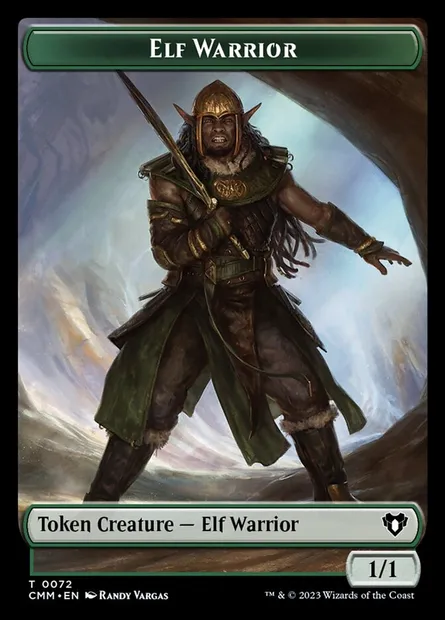 Elf Warrior, carte Magic TCMM 72 — extension Commander Masters Tokens
