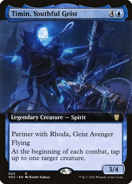 Timin, Youthful Geist, Magic card VOC 54 — Crimson Vow Commander set