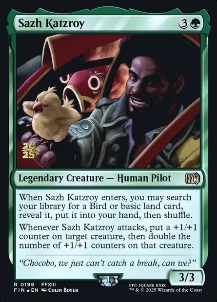 Sazh Katzroy, Magic card PFIN 199s — Final Fantasy Promos set