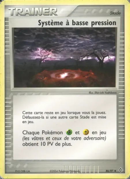 Système à basse pression, carte Pokémon DR 86 — extension EX Dragon