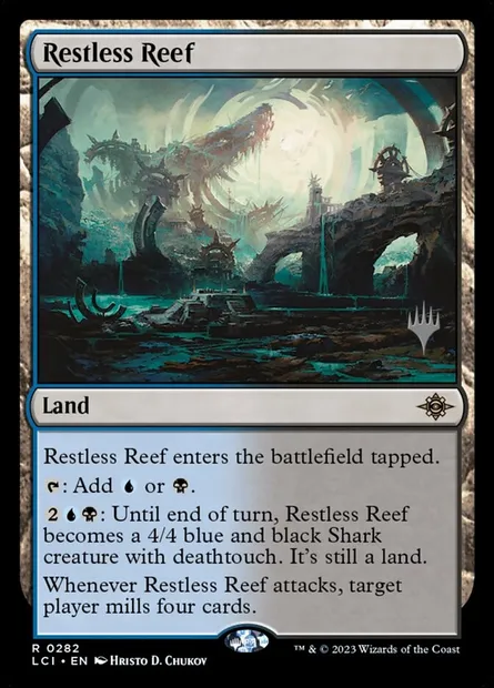 Restless Reef, Magic card PLCI 282p — The Lost Caverns of Ixalan Promos set