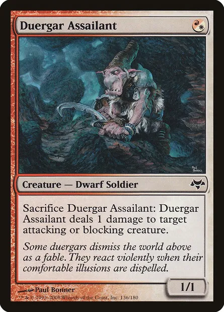 Duergar Assailant, Magic card EVE 136 — Eventide set
