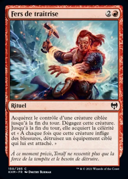 Fers de traîtrise, carte Magic KHM 150 — extension Kaldheim