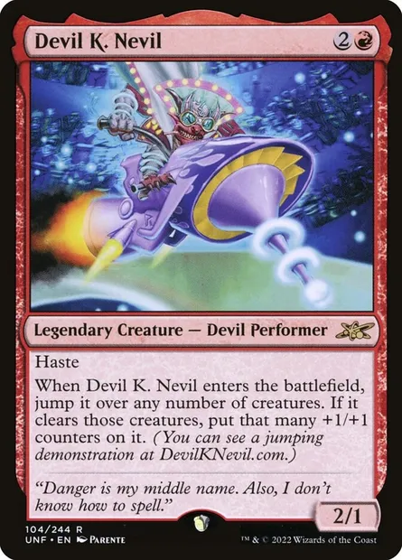 Devil K. Nevil, Magic card UNF 104 — Unfinity set