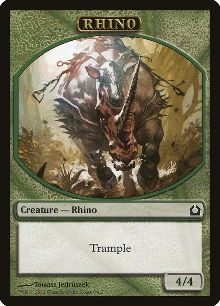 Rhino, Magic card TRTR 9 — Return to Ravnica Tokens set