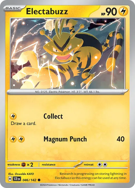 Electabuzz, Pokémon card SCR 046 — Stellar Crown set