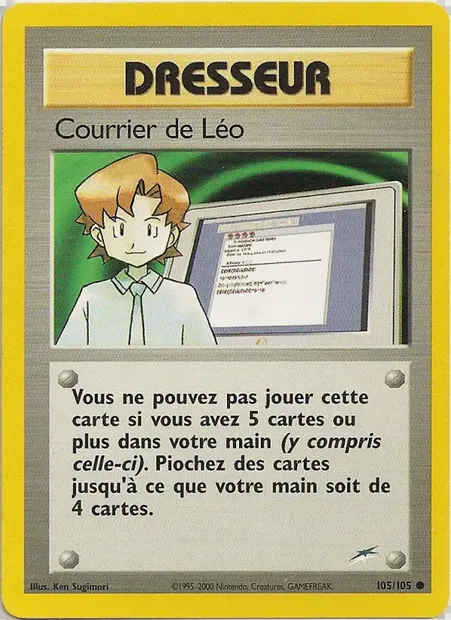 Courrier de Léo, carte Pokémon NDE 105 — extension Neo Destiny