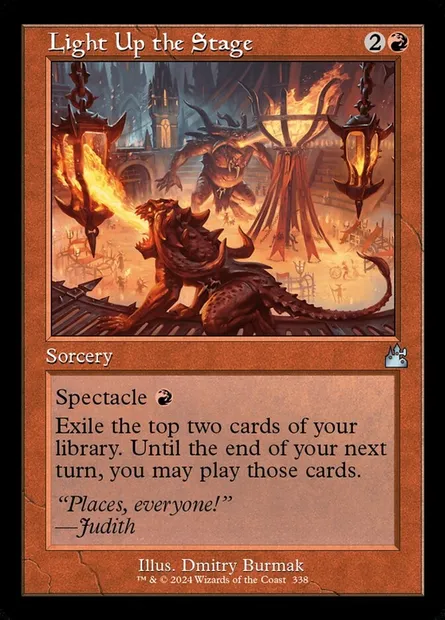 Light Up the Stage, Magic card RVR 338 — Ravnica Remastered set