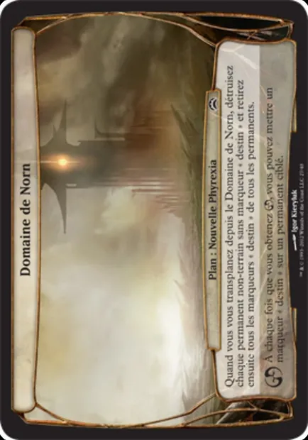 Domaine de Norn, carte Magic OPC2 27 — extension Planechase 2012 Planes