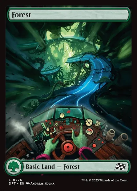 Forest, Magic card DFT 276 — Aetherdrift set