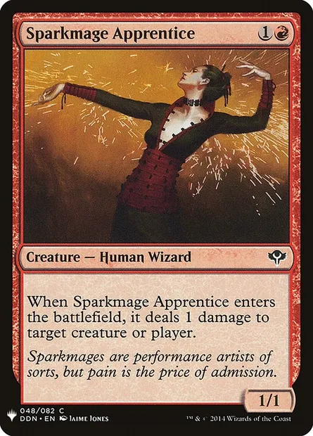 Sparkmage Apprentice, Magic card PLST DDN-48 — The List set