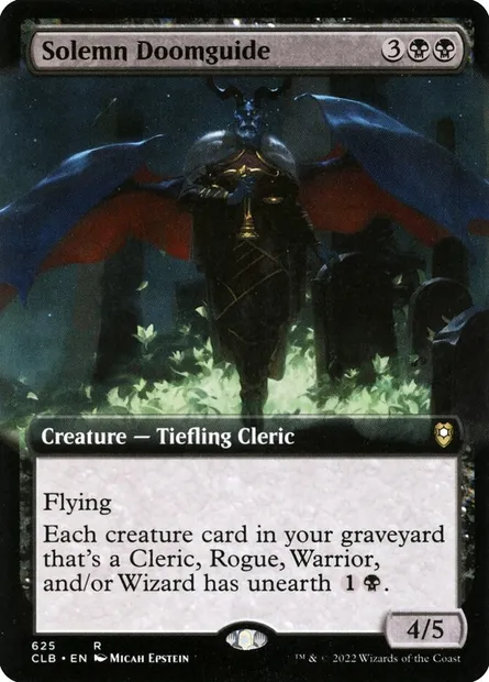 Solemn Doomguide, Magic card CLB 625 — Commander Legends: Battle for Baldur's Gate set