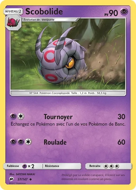 Scobolide, carte Pokémon BUS 57 — extension Ombres Ardentes