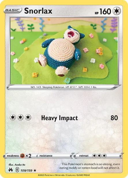 Snorlax, Pokémon card CRZ 109 — Crown Zenith set