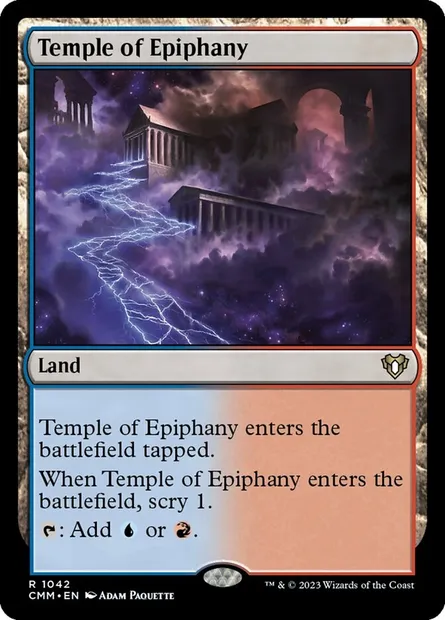 Temple of Epiphany, Magic card CMM 1042 — Commander Masters set