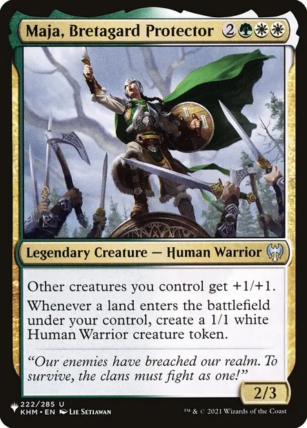 Maja, Bretagard Protector, Magic card PLST KHM-222 — The List set