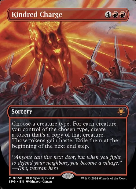 Kindred Charge, Magic card SPG 58 — Special Guests set