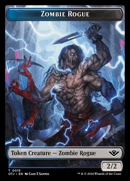 Zombie Rogue, Magic card TOTJ 15 — Outlaws of Thunder Junction Tokens set