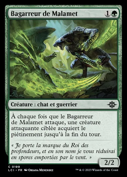 Bagarreur de Malamet, carte Magic LCI 199 — extension The Lost Caverns of Ixalan