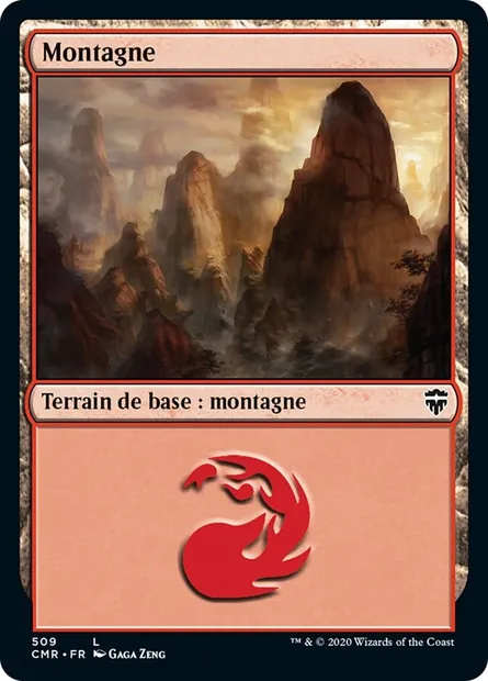 Montagne, carte Magic CMR 509 — extension Commander Legends