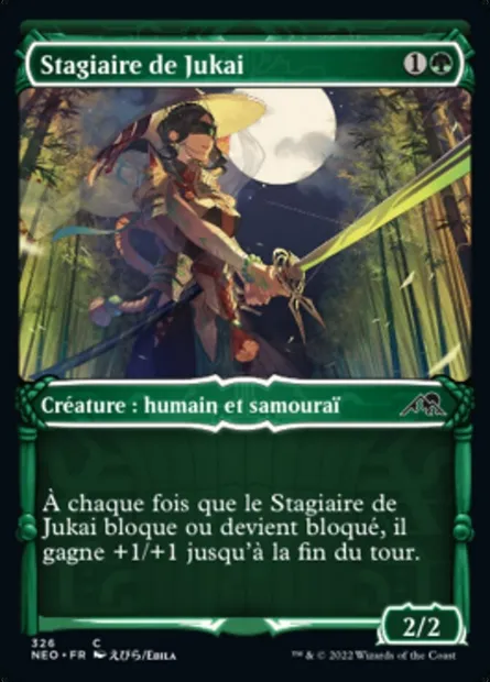 Stagiaire de Jukai, carte Magic NEO 326 — extension Kamigawa: La Dynastie Néon