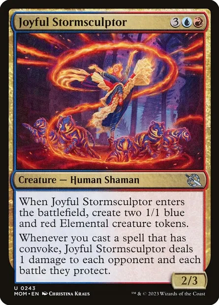 Joyful Stormsculptor, Magic card MOM 243 — March of the Machine set