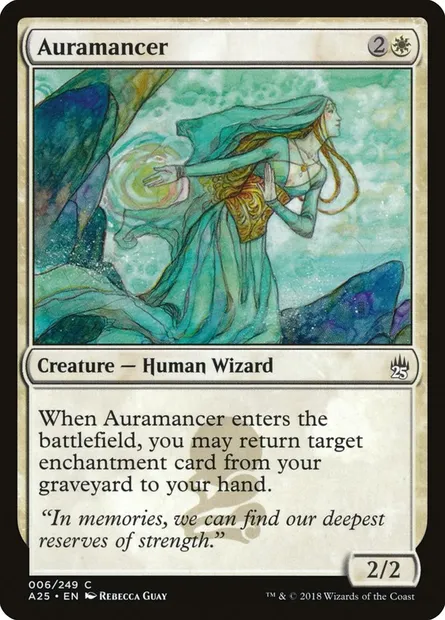 Auramancienne, carte Magic A25 6 — extension Masters 25