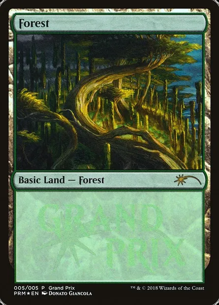 Forêt, carte Magic PGPX 2018f — extension Grand Prix Promos