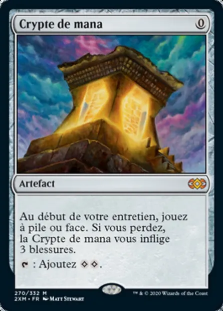 Crypte de mana, carte Magic 2XM 270 — extension Double Masters