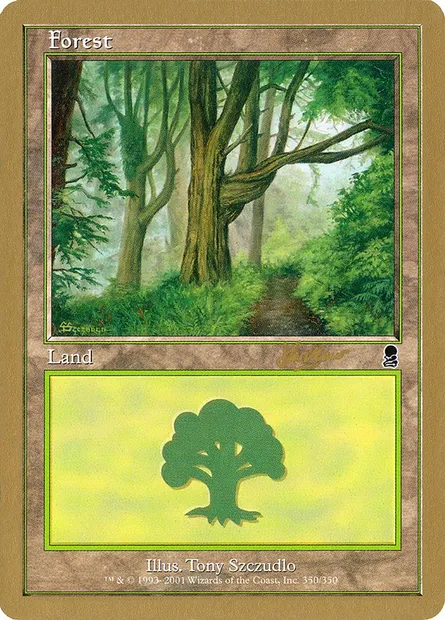 Forest, Magic card WC02 shh350 — World Championship Decks 2002 set
