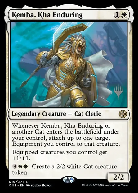 Kemba, Kha Enduring, Magic card PONE 19p — Phyrexia: All Will Be One Promos set