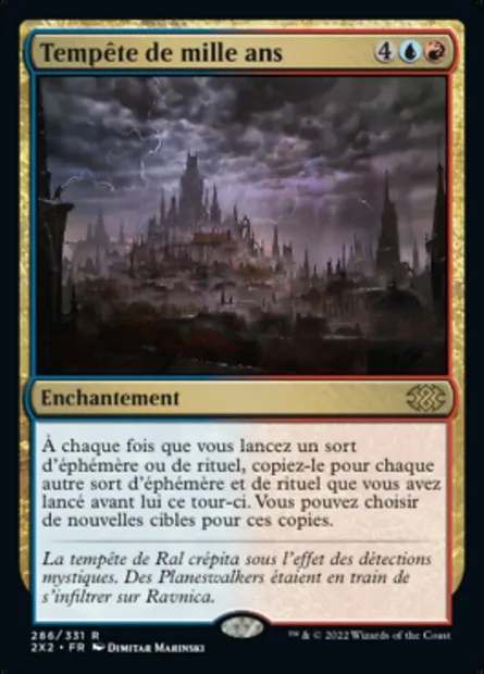 Tempête de mille ans, carte Magic 2X2 286 — extension Double Masters 2022
