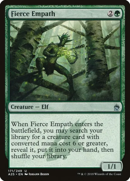 Fierce Empath, Magic card A25 171 — Masters 25 set