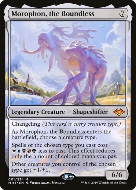 Morophon, the Boundless, Magic card PMH1 1p — Modern Horizons Promos set