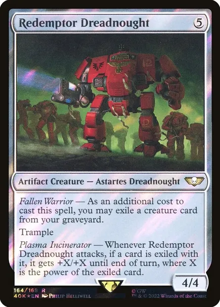 Redemptor Dreadnought, Magic card 40K 164★ — Warhammer 40,000 Commander set