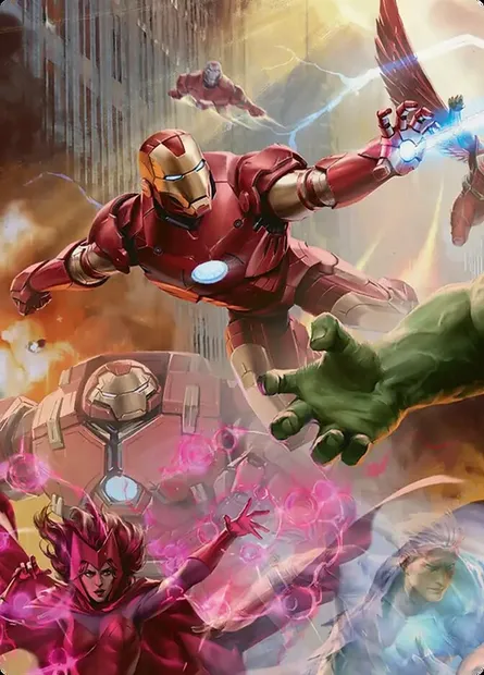 Iron Man, Futurist Paragon // Iron Man, Futurist Paragon, Magic card AMSH 1b — Marvel Super Heroes Art Series set