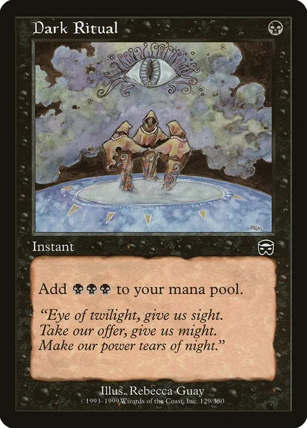 Messe noire, carte Magic MMQ 129 — extension Masques de Mercadia