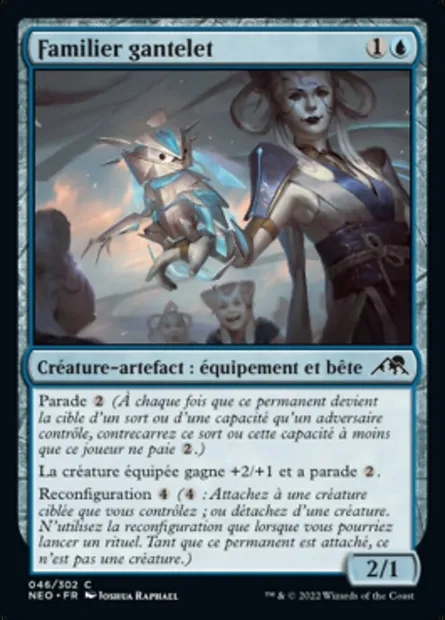 Familier gantelet, carte Magic NEO 46 — extension Kamigawa: La Dynastie Néon