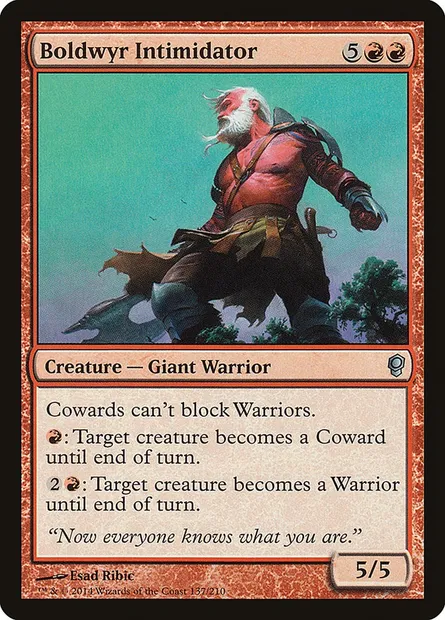 Boldwyr Intimidator, Magic card CNS 137 — Conspiracy set