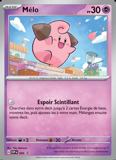 Mélo, carte Pokémon PR-SV 095 — extension SVP Black Star Promos