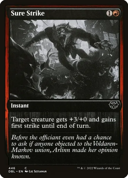 Sure Strike, Magic card DBL 446 — Innistrad: Double Feature set