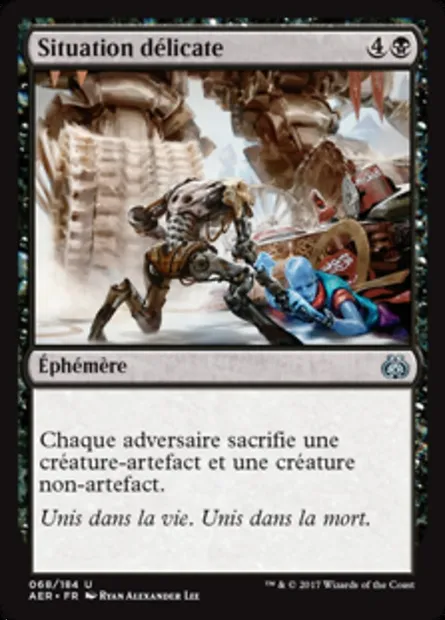 Situation délicate, carte Magic AER 68 — extension La révolte éthérique