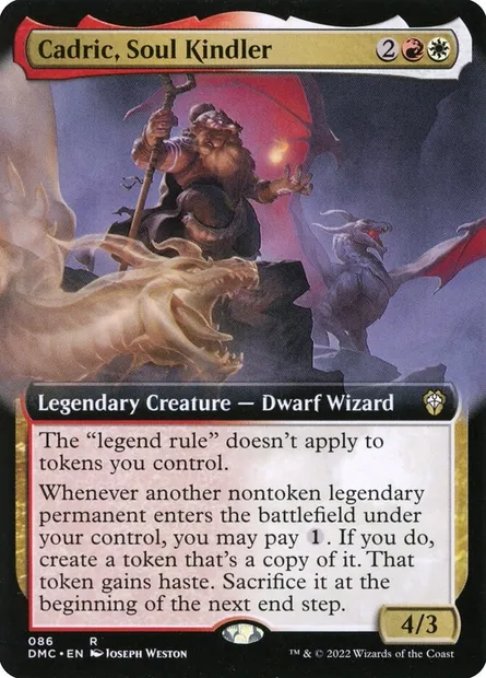 Cadric, Soul Kindler, Magic card DMC 86 — Dominaria United Commander set